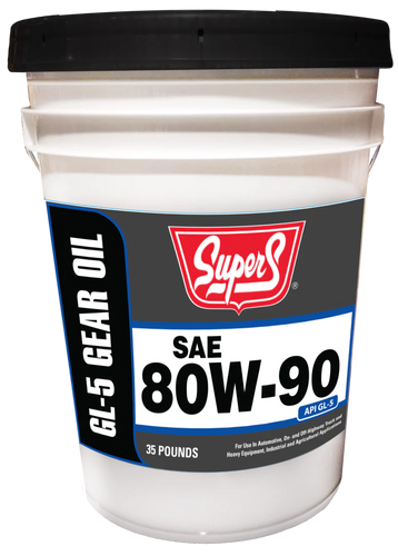 Super S SAE 80W-90 GL-5 Gear Oil 5 Gallon