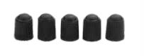 Custom Accessories Dome Type Valve Cap Basic Black