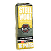 Homax® Steel Wool, Extra Fine, Grade #000 16 Pads