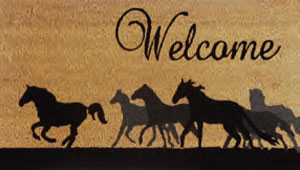 Qrri Inc Welcome Horses Enter Mat 20 x 30