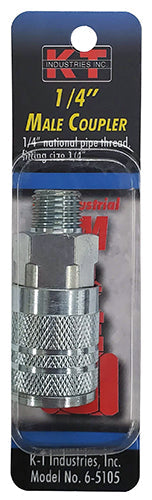 K-T Industries Industrial 1/4'' Male Npt 1/4'' Coupler