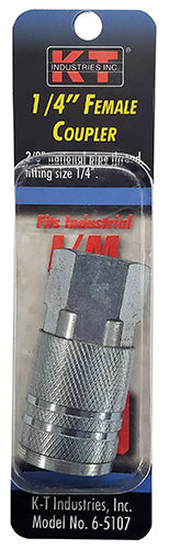 K-T Industries Industrial 3/8'' Female Npt1/4'' Coupler