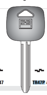Hy-Ko Toyota Auto Lock Rubberhead Key Blank