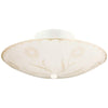 Design House Globe Floral Design Ceiling Light in White, 2-Light