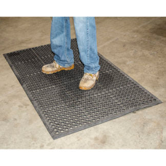 Buffalo Tools Rmat35 Industrial 3 X 5 Ft. Rubber Floor Mat