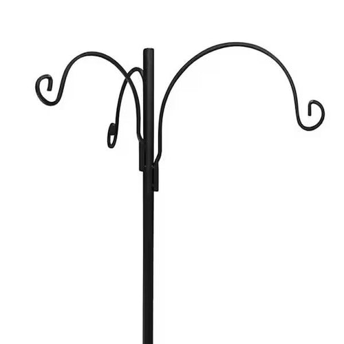 Songbird Garden Metal Sheperd Hook Bird Station (3-Hooks)